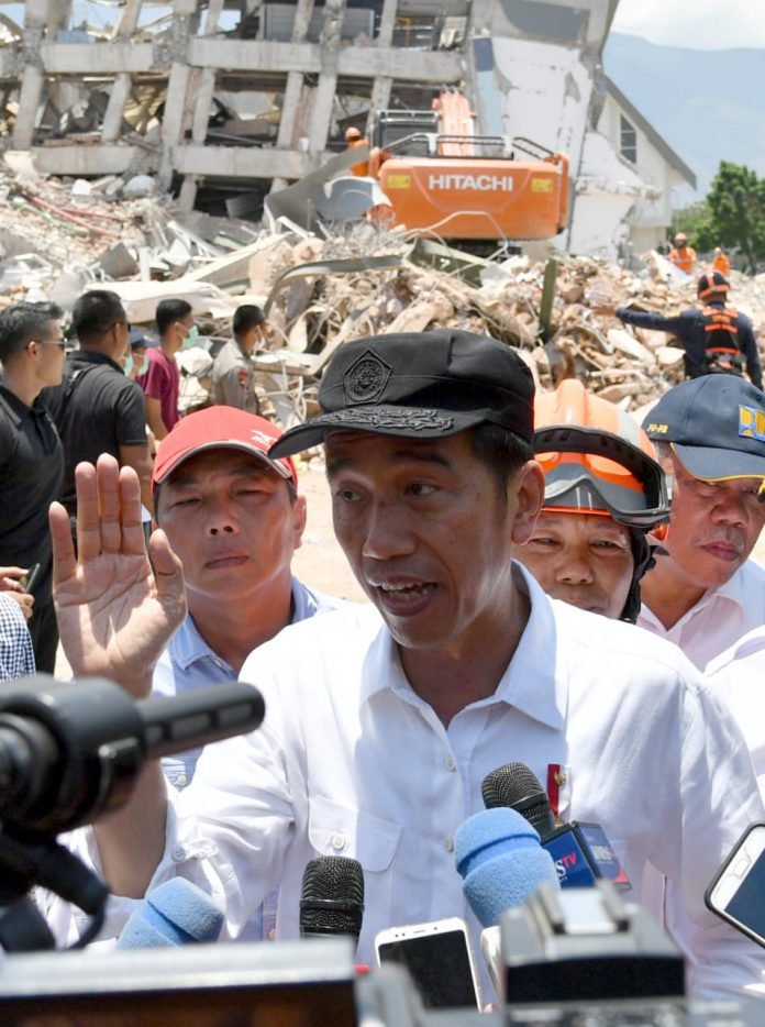 Jokowi Korban Gempa Palu dan Donggala