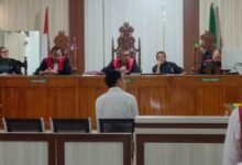 Suasana sidang vonis di Pengadilan Negeri Bale Bandung