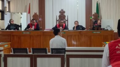 Suasana sidang vonis di Pengadilan Negeri Bale Bandung