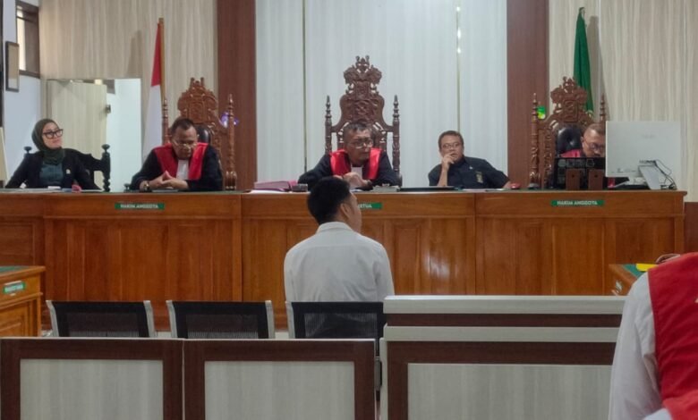 Suasana sidang vonis di Pengadilan Negeri Bale Bandung